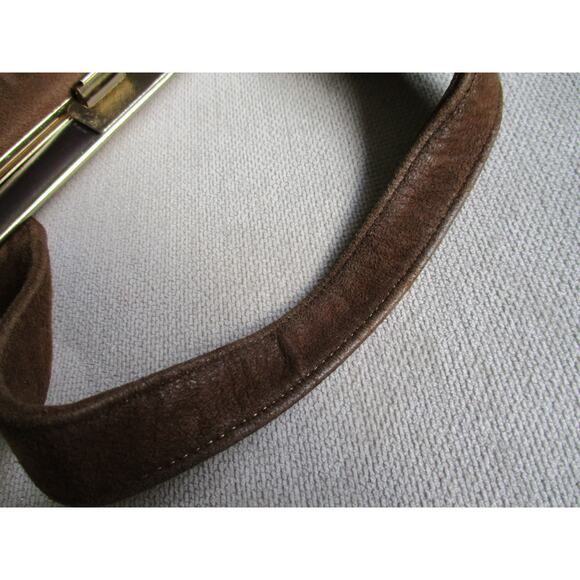 Vintage 1970s Brown Suede Leather Life Stride Purse - Picture 5 of 10